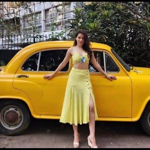 ZARA YELLOW DOTTED SET